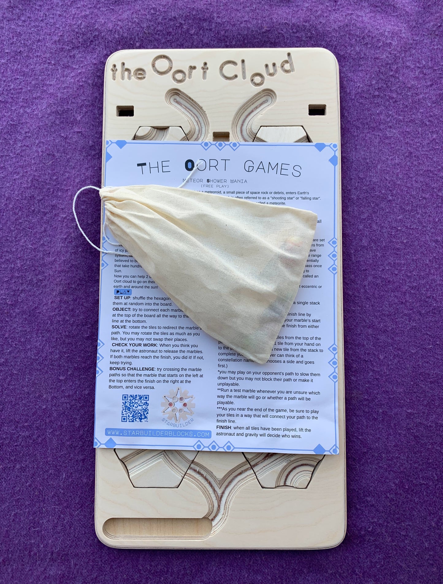 The Oort Cloud: A Marble Run Puzzle Game
