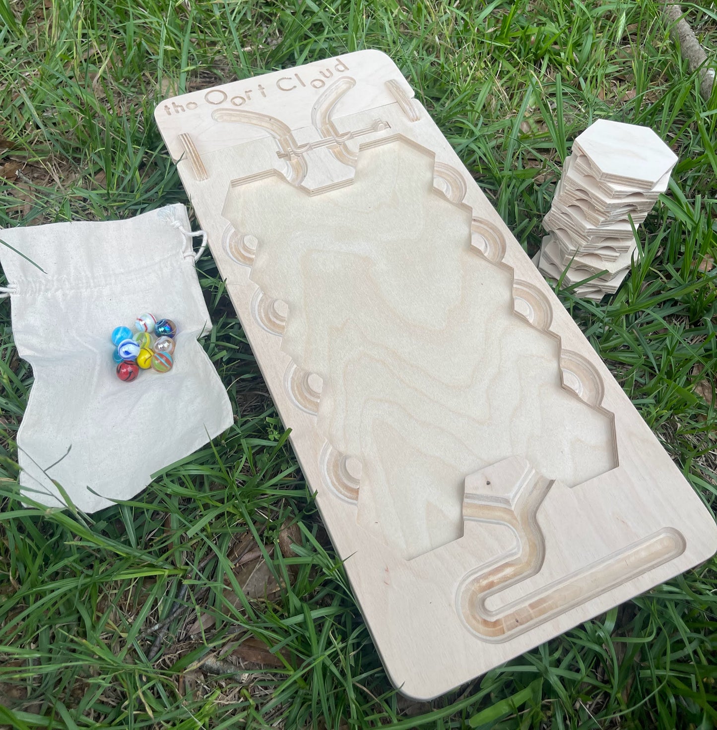 The Oort Cloud: A Marble Run Puzzle Game